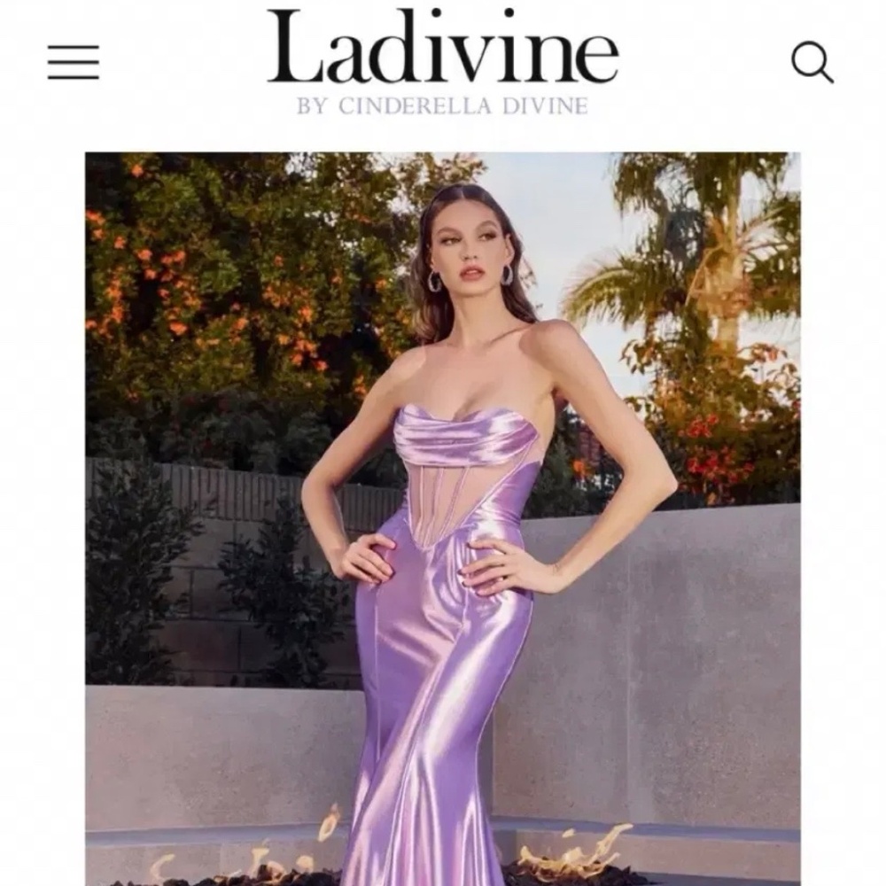 Ladivine CD294 Prom satin dress evening gown